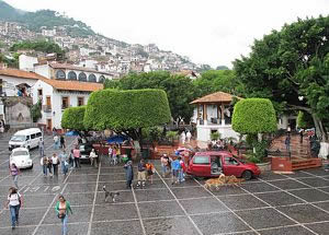 Plaza Borda, principal plaza de Taxco