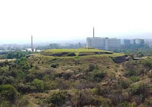 Cuicuilco.- Panorámica de la zona