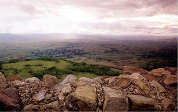 Monte Albán.- Panorámica de la ciudad de Oaxaca