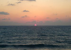 Atardecer en isla Contoy