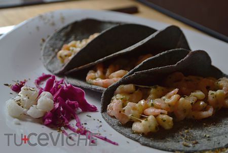 Tu Ceviche.- Tacos de camarón