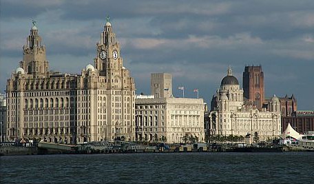 The Royal Liver Building, Cunard Building y el Edificio del Puerto de Liverpool