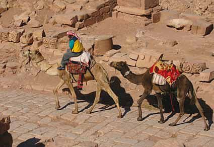 Camino a la zona arqueológica de Petra